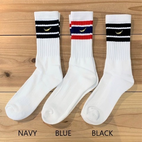 【HARLEM BLUES】LINE SOCKS BANANA