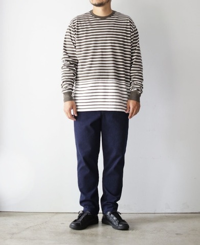 【CURLY＆Co.】DOUBLE BORDER L/S TEE