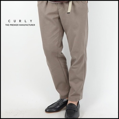 【CURLY＆Co.】PEACH GABARDINE TROUSERS