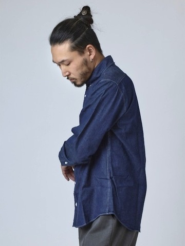 【BIG MIKE】INDIGO TWILL L/S SHIRTS