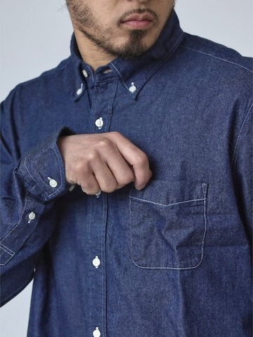 【BIG MIKE】INDIGO TWILL L/S SHIRTS