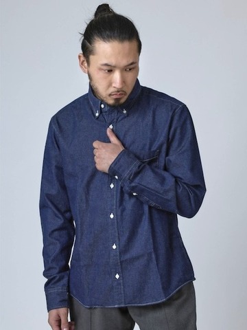 【BIG MIKE】INDIGO TWILL L/S SHIRTS