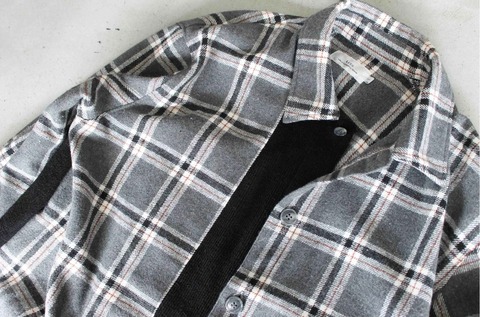 【LiSS】CHECK SWITCHING SHIRT BLOUSON