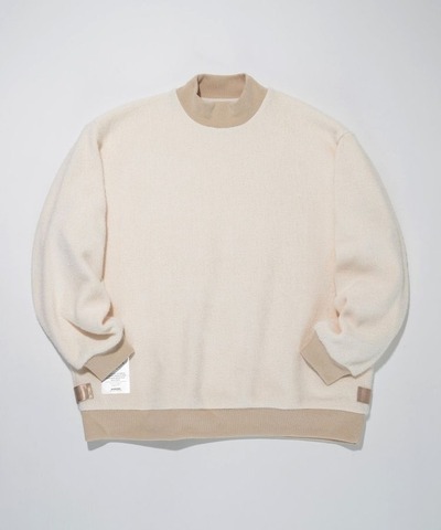 【SUPERTHANKS】BRUSHED RIB MOCKNECK