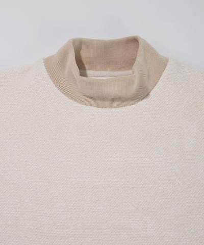 【SUPERTHANKS】BRUSHED RIB MOCKNECK