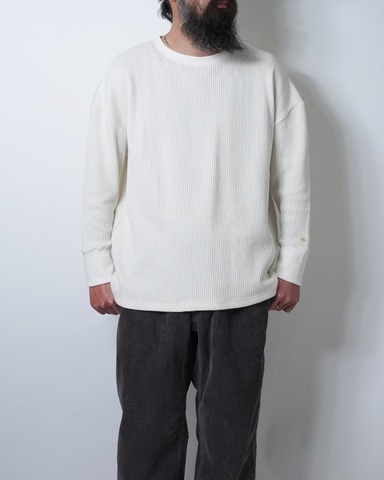 【GOHEMP】HEMP WAFFFLE WIDE CREW