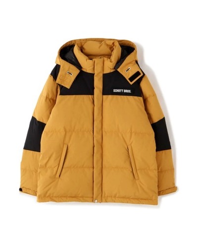 【SCHOTT】CLASSIC 2-TONE DOWN JACKET / MUSTARD