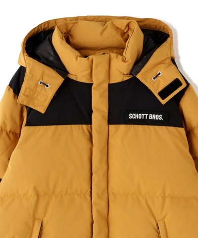 【SCHOTT】CLASSIC 2-TONE DOWN JACKET / MUSTARD