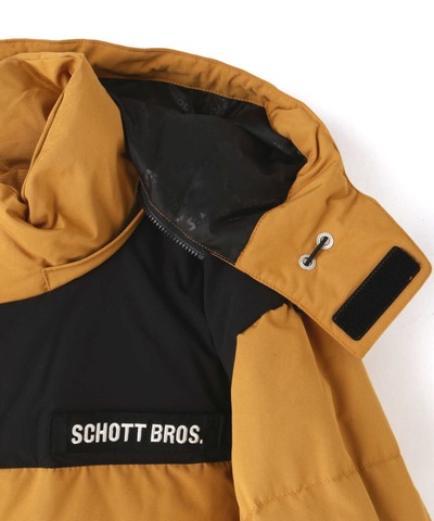 【SCHOTT】CLASSIC 2-TONE DOWN JACKET / MUSTARD