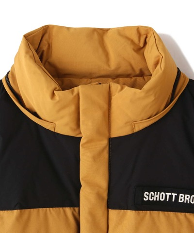 【SCHOTT】CLASSIC 2-TONE DOWN JACKET / MUSTARD