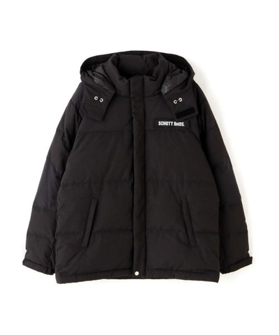 【SCHOTT】CLASSIC 2-TONE DOWN JACKET / BLACK