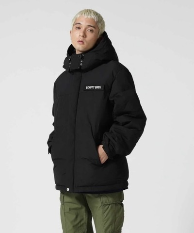 【SCHOTT】CLASSIC 2-TONE DOWN JACKET / BLACK