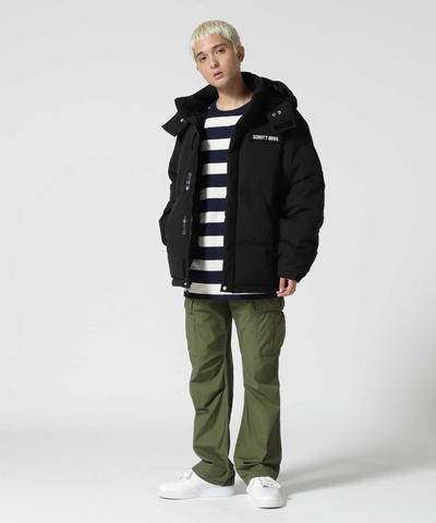 【SCHOTT】CLASSIC 2-TONE DOWN JACKET / BLACK