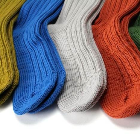 【decka】Cased Heavy Weight Plain Socks -1st collections-