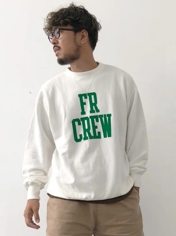 【FREE RAGE】”FR CREW” クラシッククルースウェット