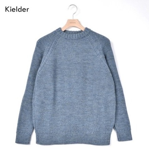 【Kerry Woollen Mills】FISHERMAN RIB CREW NECK SWEATER