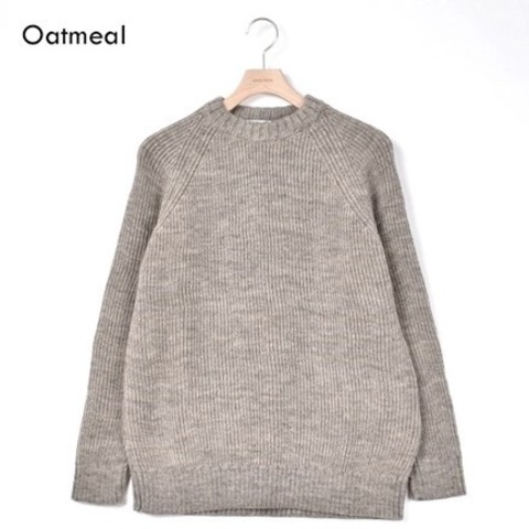 【Kerry Woollen Mills】FISHERMAN RIB CREW NECK SWEATER