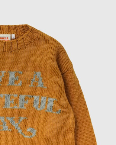 【SALE50％OFF★HAVE A GRATEFUL DAY】WOOL KNIT CREW