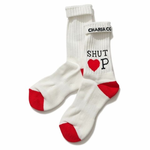 【CHARI＆CO】SHUT HEART UP SOCKS