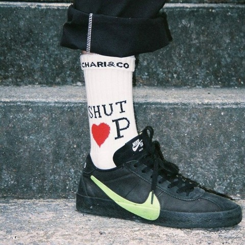 【CHARI＆CO】SHUT HEART UP SOCKS