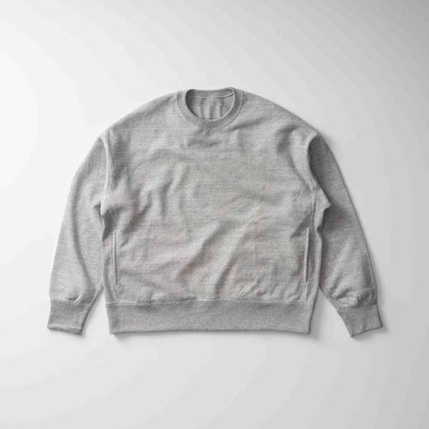 【CURLY＆Co.】MELANGE RAFFY CREWNECK P/O (oversized)