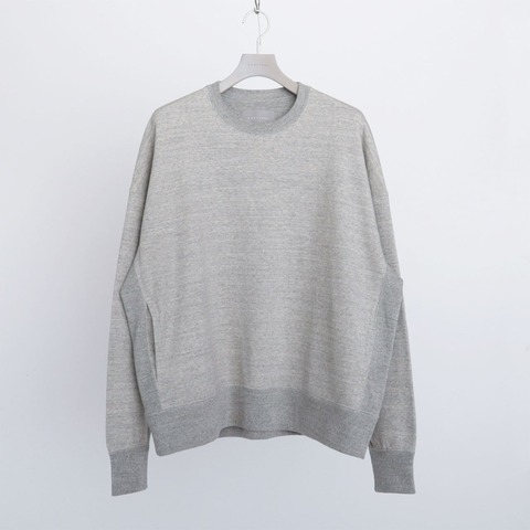 【CURLY＆Co.】MELANGE RAFFY CREWNECK P/O (oversized)