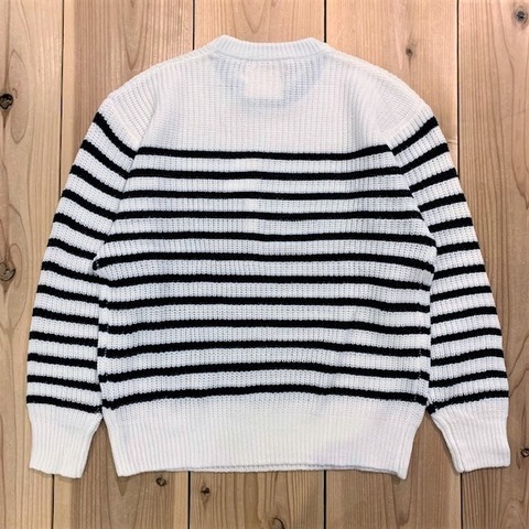 【LiSS】RIDGE WEAVING BORDER KNIT