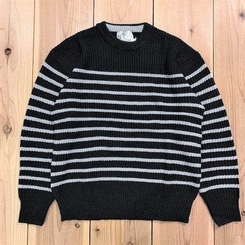 【LiSS】RIDGE WEAVING BORDER KNIT