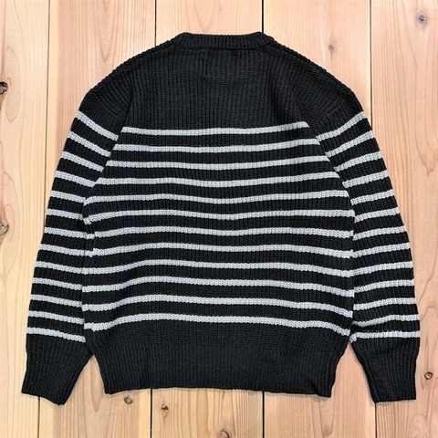 【LiSS】RIDGE WEAVING BORDER KNIT