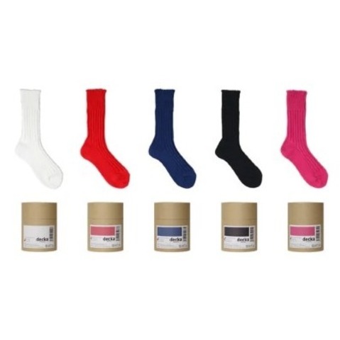 【decka】Cased Heavy Weight Plain Socks -2nd collections-