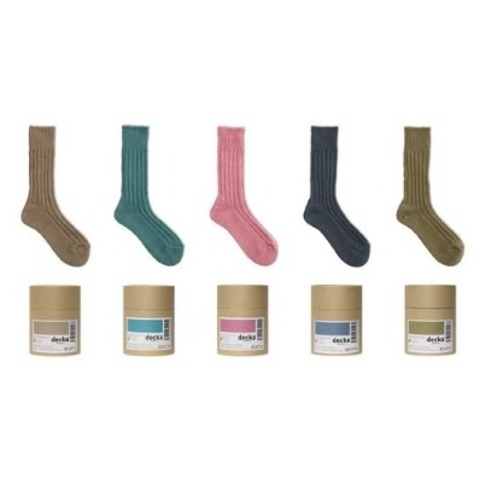 【decka】Cased Heavy Weight Plain Socks -3rd collections-