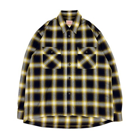 【BIG MIKE】OMBRE CHECK L/S SHIRTS