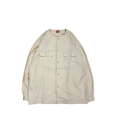 【BIG MIKE】NO COLLAR TWIL SHIRT JKT