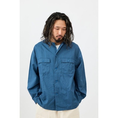 【BIG MIKE】NO COLLAR TWIL SHIRT JKT