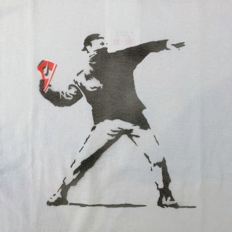 【O.K.】AJ1 feat. Banksy L/S TEE(THROW)