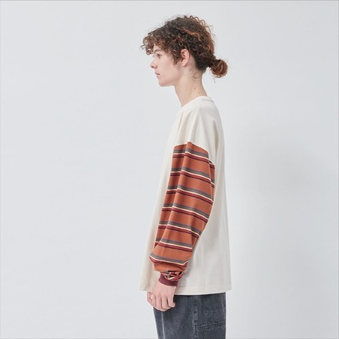 【Kelen】CRAZY BORDER WIDE TOP −SICU−