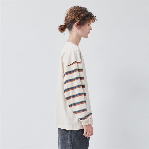 【Kelen】CRAZY BORDER WIDE TOP −SICU−