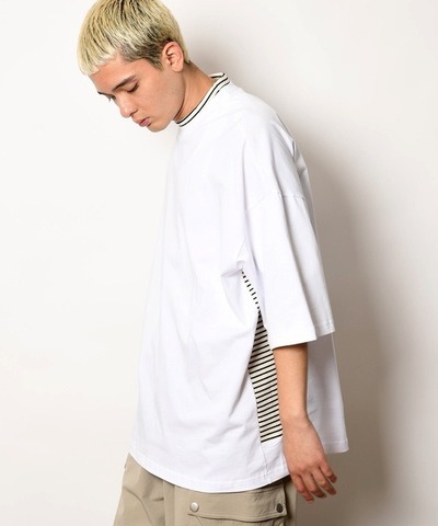 【SUPERTHANKS】DOUBLE NECK SIDE SWITCH BIC T-SHIRT