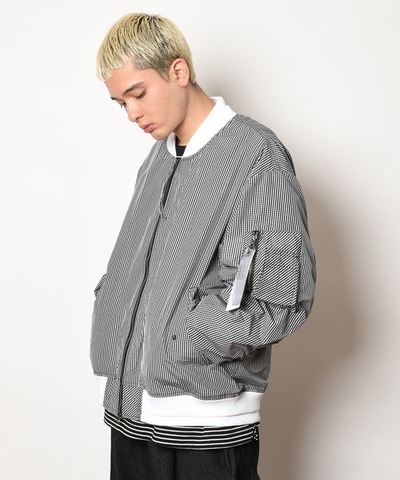 【SUPERTHANKS】DOUBLE RIB MA-1 TYPE BIC JACKET