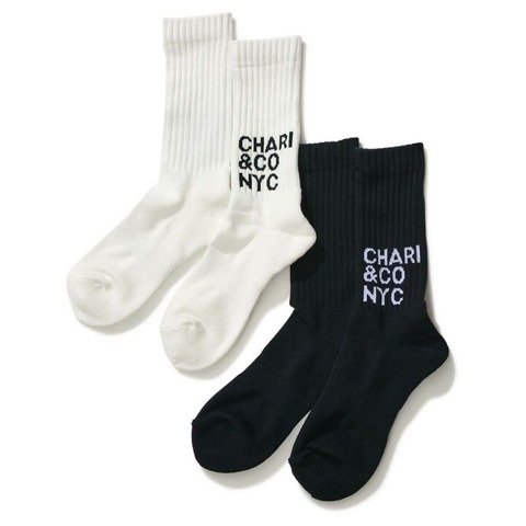 【CHARI＆CO】MODERN LOGO SOCKS