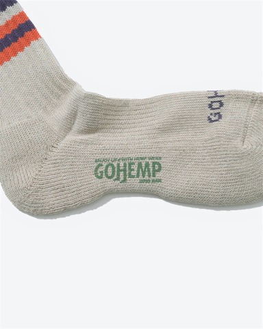 【GO HEMP×ANONYMOUSISM】RANDOM LINE CREW SOCKS