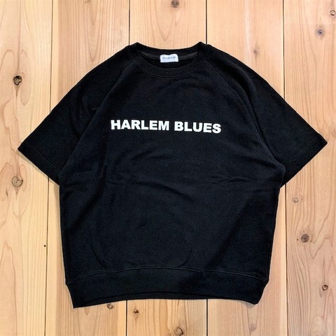 【HARLEM BLUES】HB LOGO HALF SLEEVE SWEAT