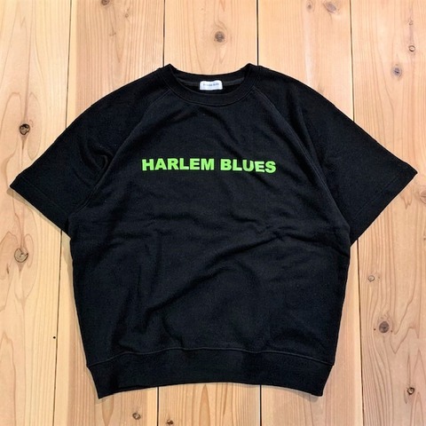 【HARLEM BLUES】HB LOGO HALF SLEEVE SWEAT