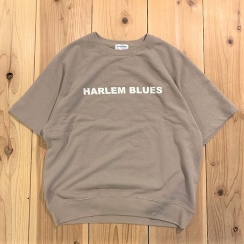 【HARLEM BLUES】HB LOGO HALF SLEEVE SWEAT