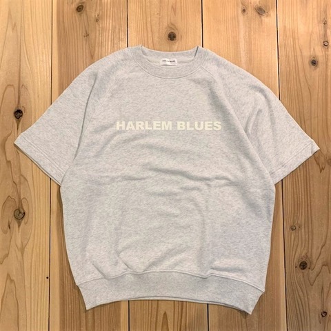 【HARLEM BLUES】HB LOGO HALF SLEEVE SWEAT