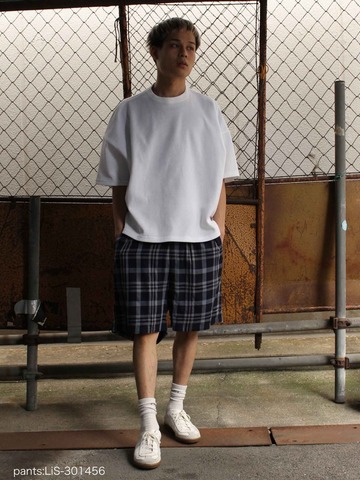 【LiSS】WAFFLE HALF SLEEVE CUT＆SEWN