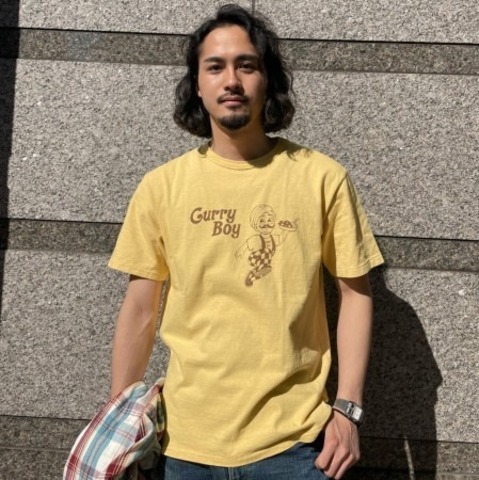 【FREE RAGE】”Curry Boy” リサイクルコットンTee