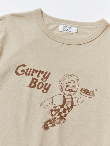 【FREE RAGE】”Curry Boy” リサイクルコットンTee