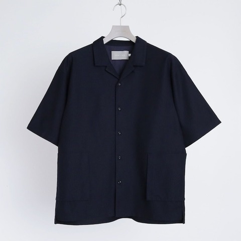 【CURLY＆Co.】LINEN BLENDED S/S SHIRT