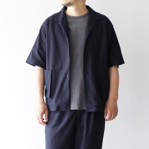 【CURLY＆Co.】LINEN BLENDED S/S SHIRT